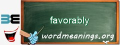 WordMeaning blackboard for favorably